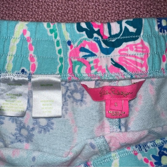 Lilly Pulitzer Luxletic Top Beach You To It set top XS / shorts S - Picture 4 of 9